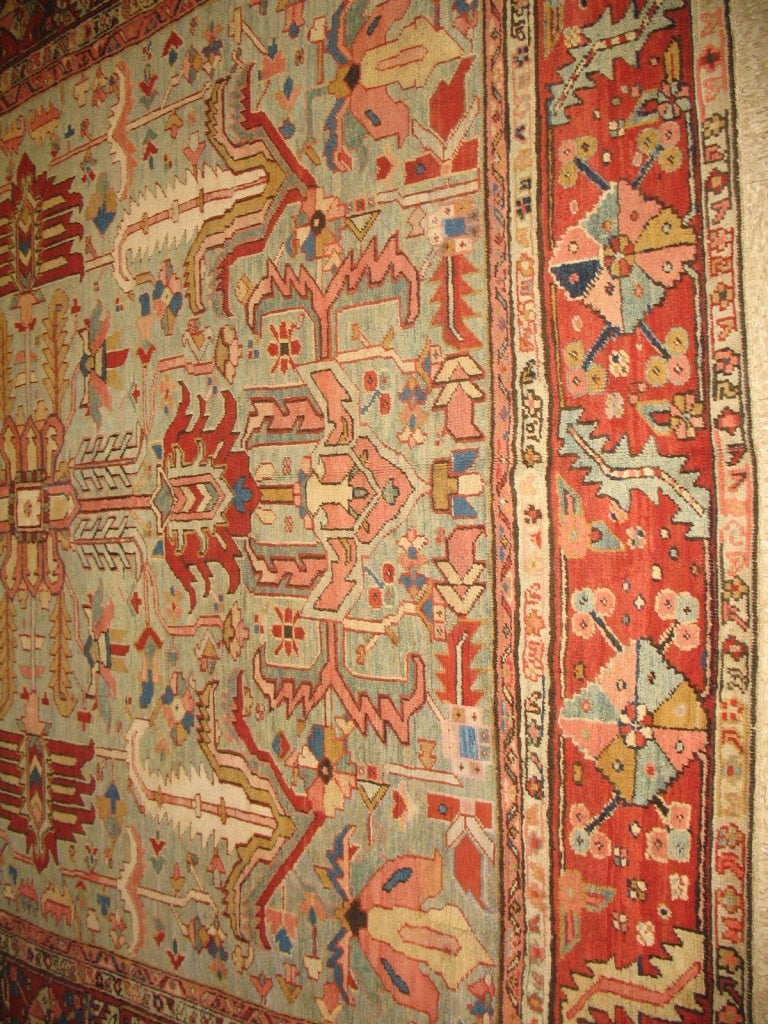 Wool Antique Persian heriz