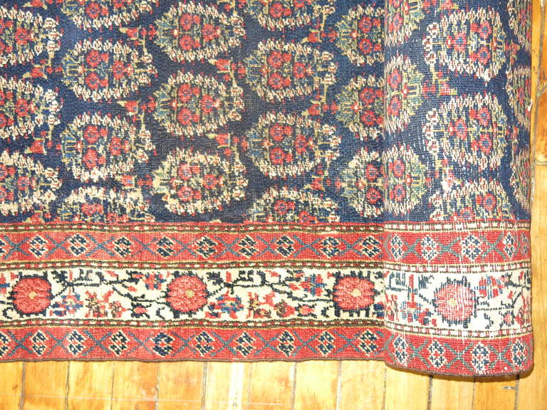 Wool Late 19th Century Antique Northwest Persian Runner For Sale