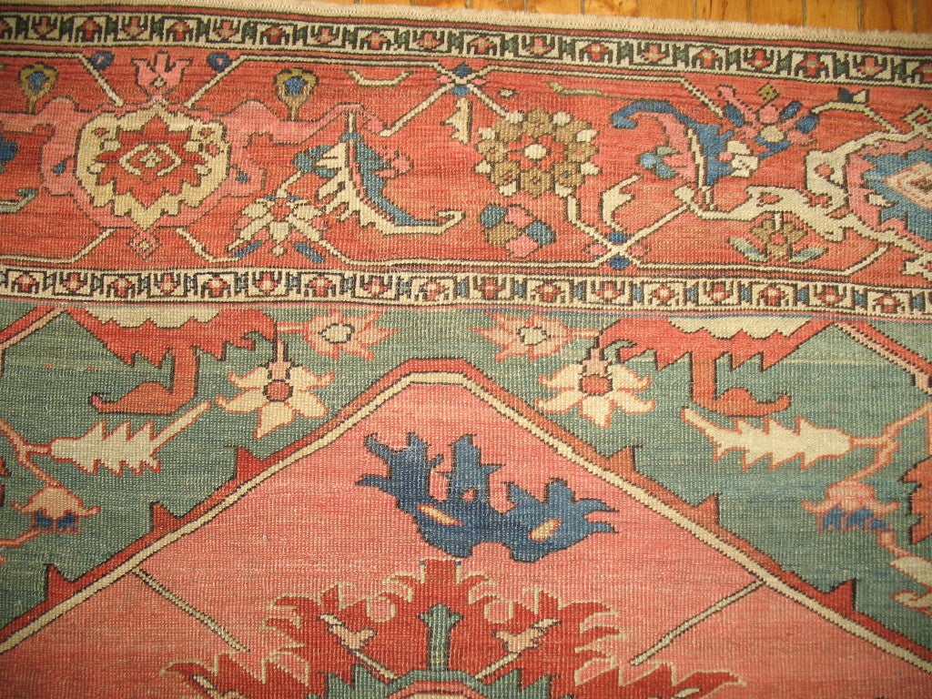 Antique Persian Serapi Rug 5