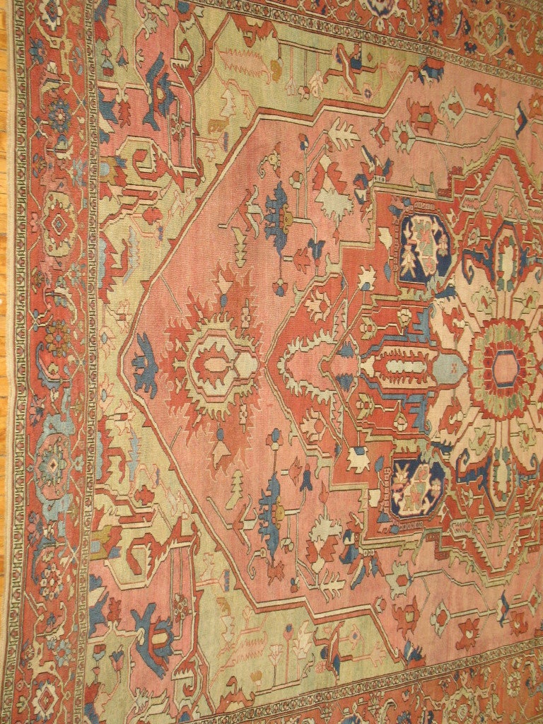 Antique Persian Serapi Rug 3