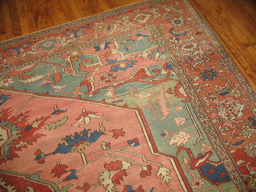 Antique Persian Serapi Rug 4