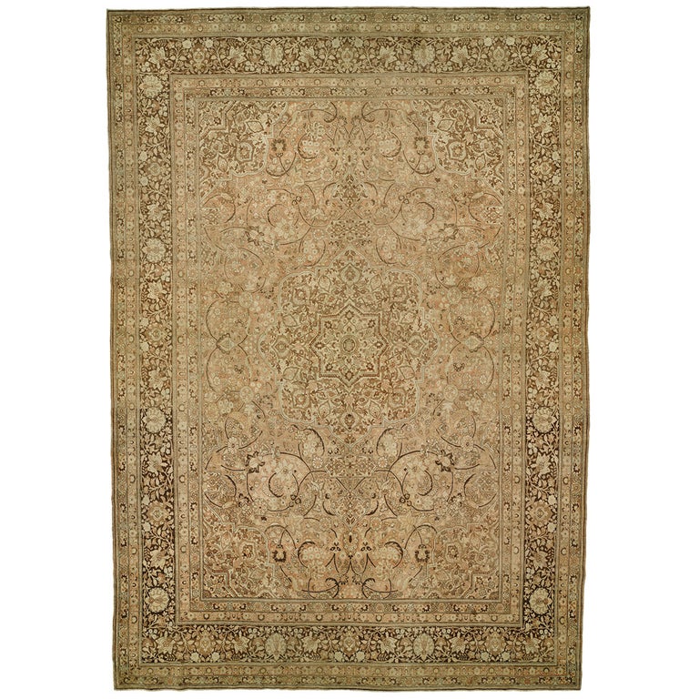 Palace Size Antique Persian Tabriz For Sale at 1stDibs