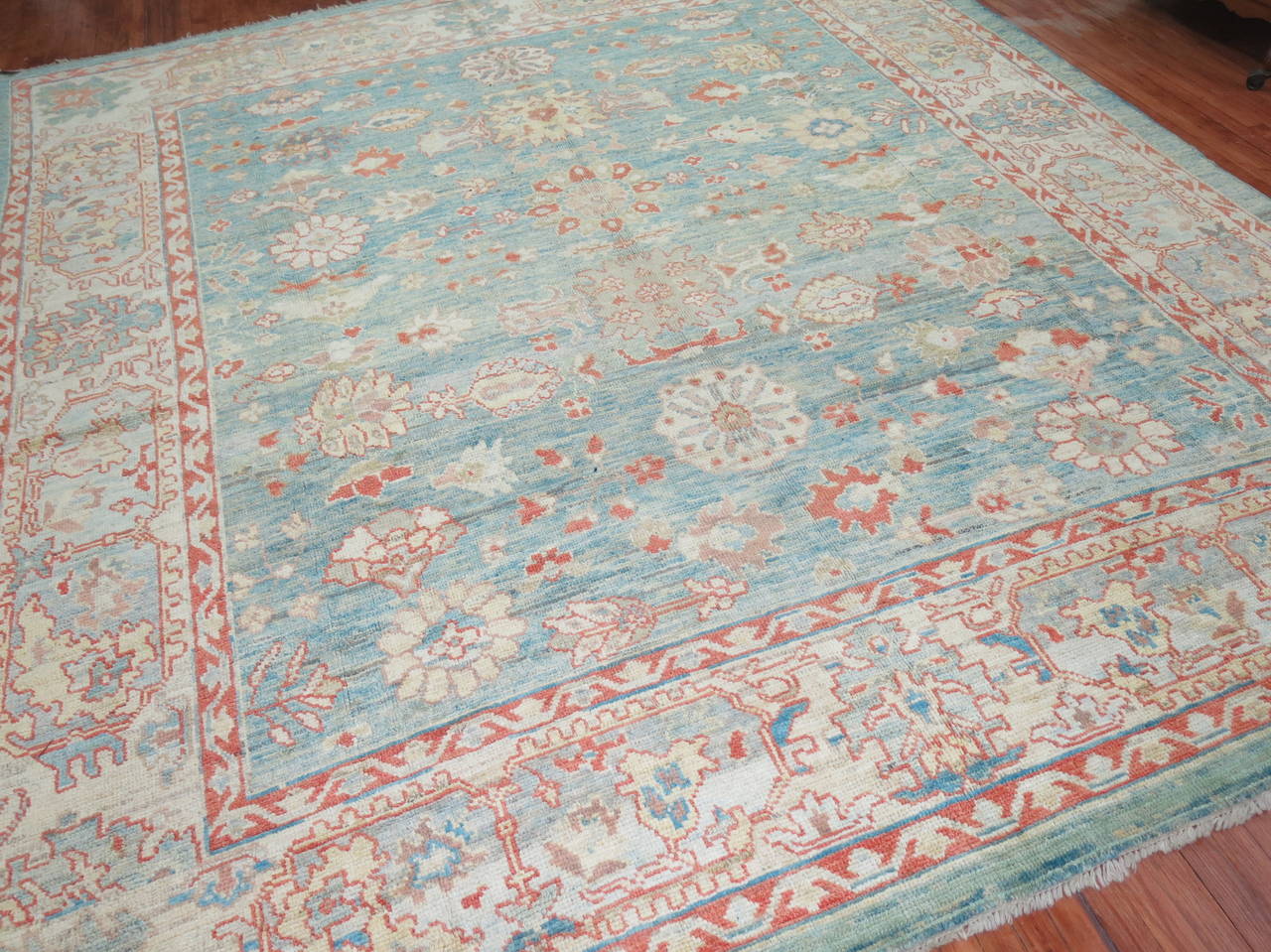 Vintage Turkish Oushak Rug 1