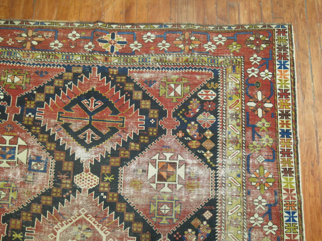 Rare size late 19th-century Caucasian gallery rug.

6'6'' x 13'