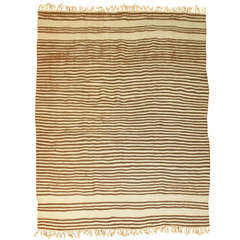 Vintage Striped Turkish Mohair Rug