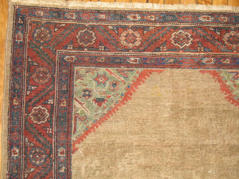 Hand-Crafted Antique Persian Farahan Rug