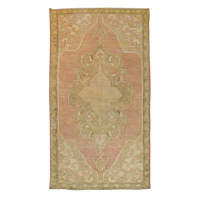 shabby chic turkish oushak runner at 1stdibs shabby chic turkish oushak runner at 1stdibs