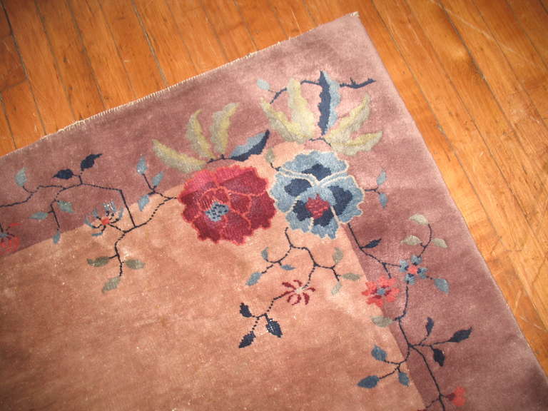 Chinese Art Deco Square Rug 3