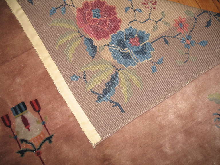Chinese Art Deco Square Rug 4
