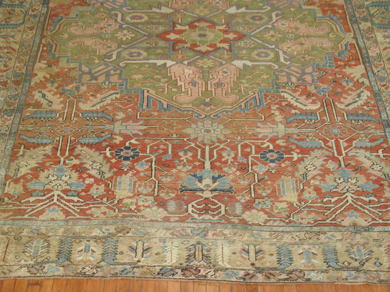Antique Persian Heriz Rug