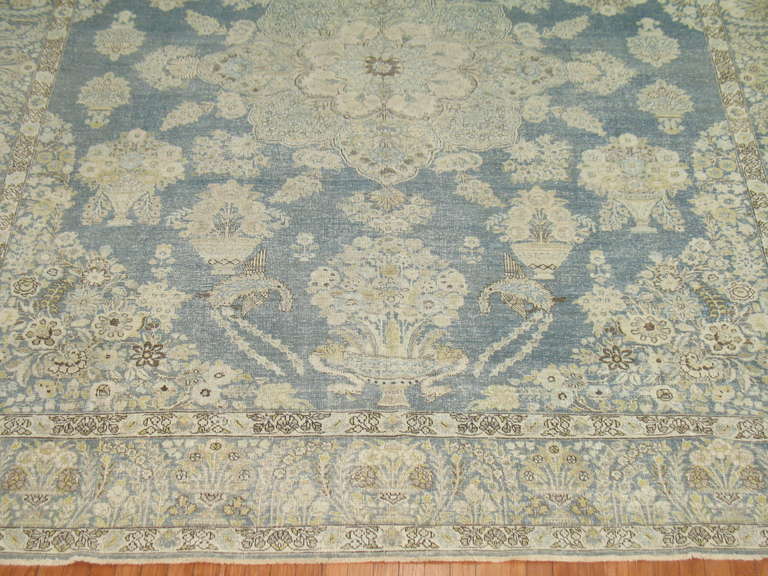 Light Blue Antique Persian Rug At 1stdibs Light Blue Antique Persian Rug 2