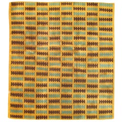 Vintage Turkish Deco Rug 5