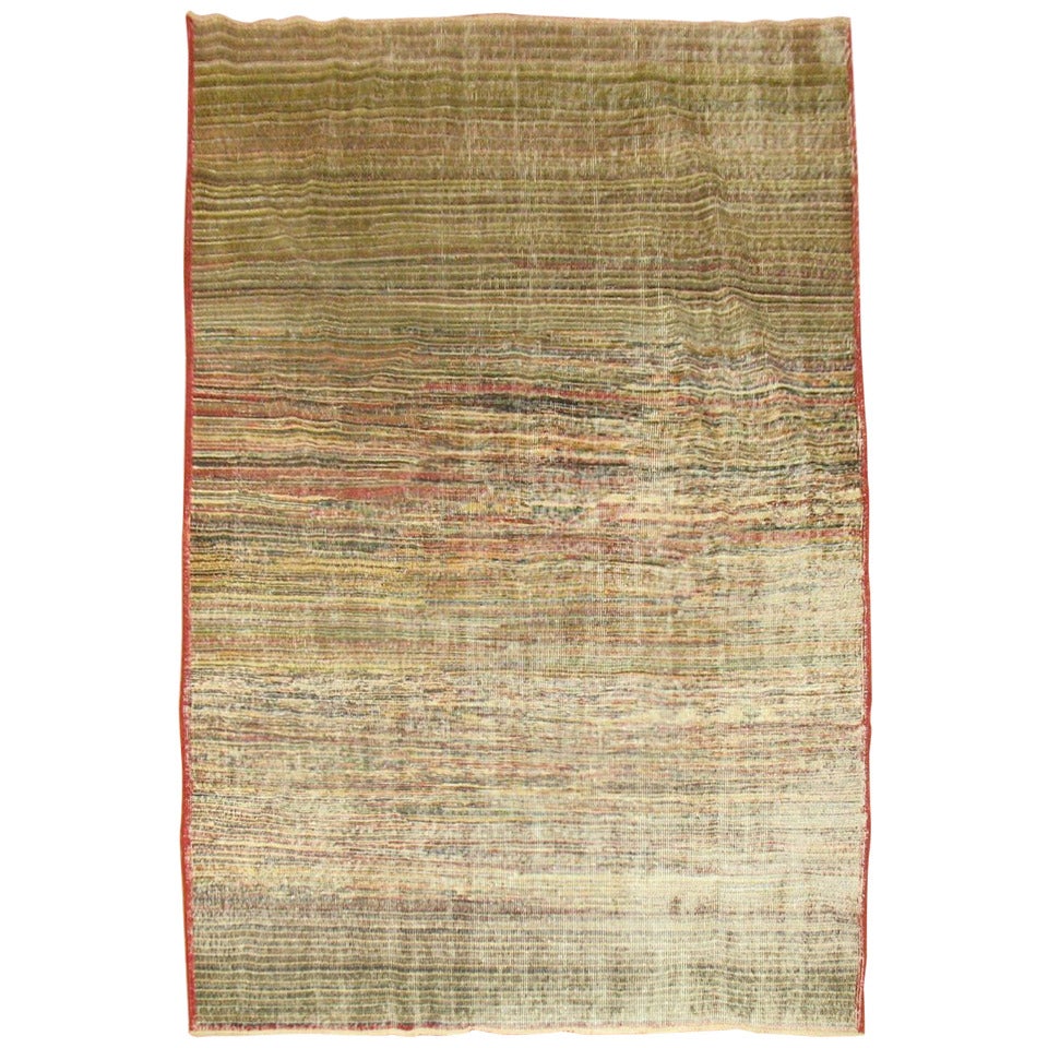 Distressed Turkish Anatolian Rug