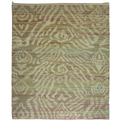 Vintage Turkish Inspired Flat-Weave Carpet