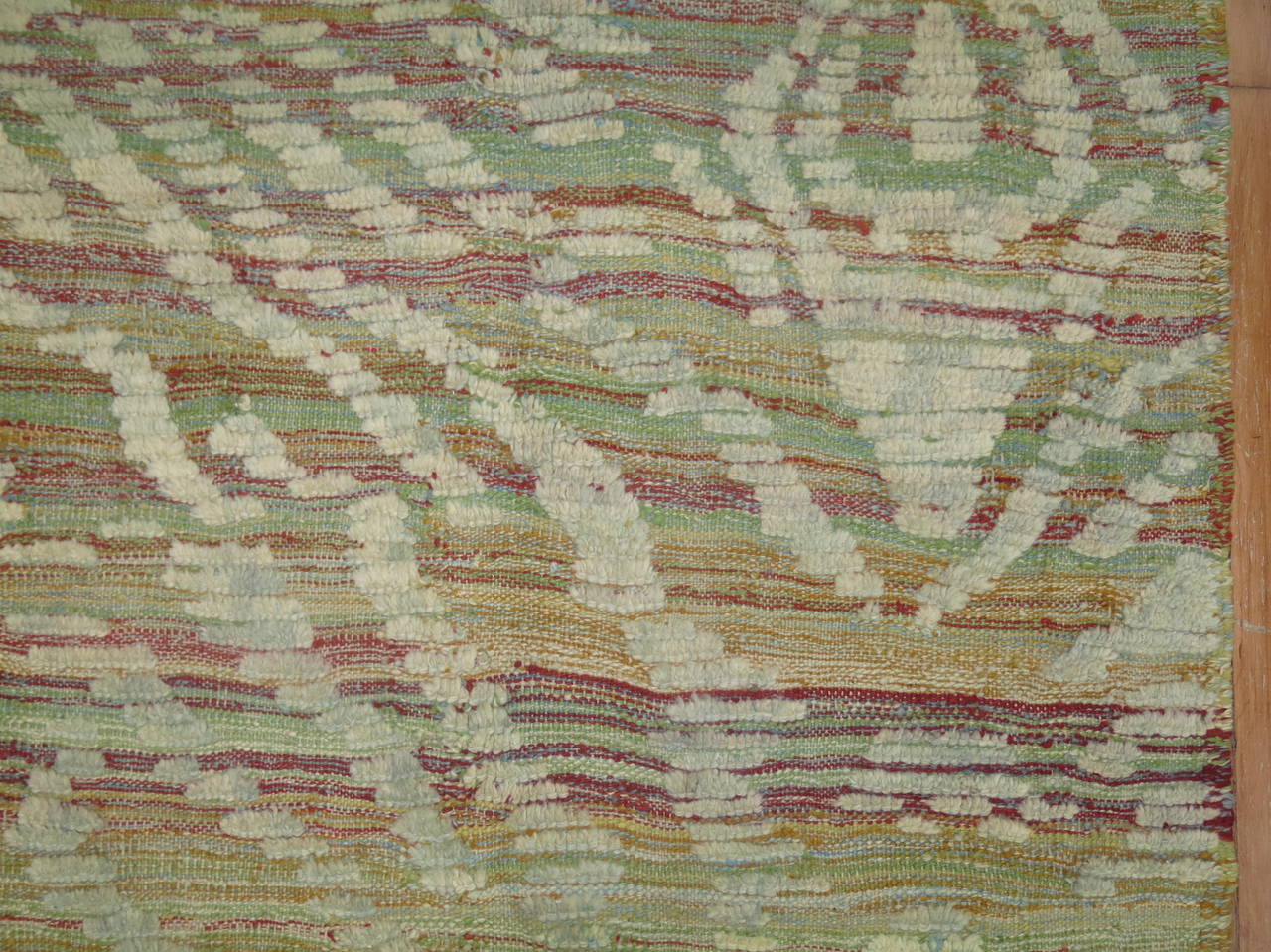 Mid-Century Modern Turkish Inspired Flat-Weave Carpet For Sale