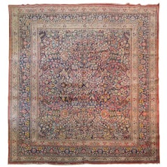 Antique Persian Meshad Rug