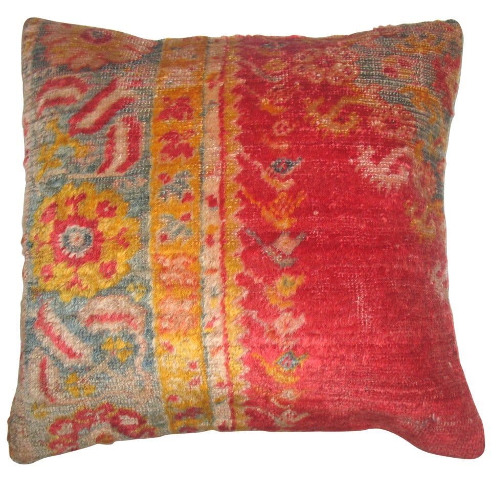 Turkish Angora Rug Pillow