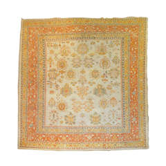 Antique Turkish Square Oushak 7