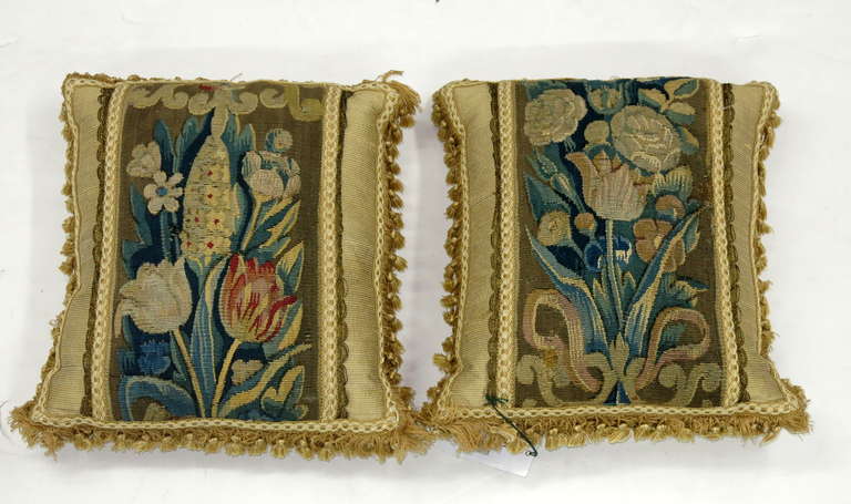Set of 19th Century French Tapestry Pillows