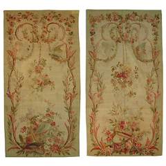 Pair of French Aubusson Panels