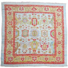 A vintage turkish oushak rug