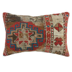 Worn Antique Persian Pillow
