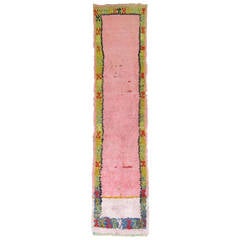 Vintage Turkish Tulu Shag Runner 5