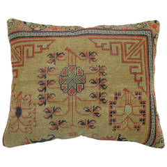 Antique Khotan Rug Pillow