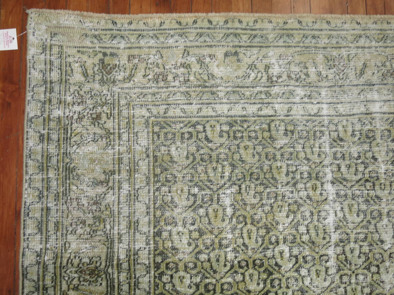 Distressed Antique Persian Gallery Rug 2