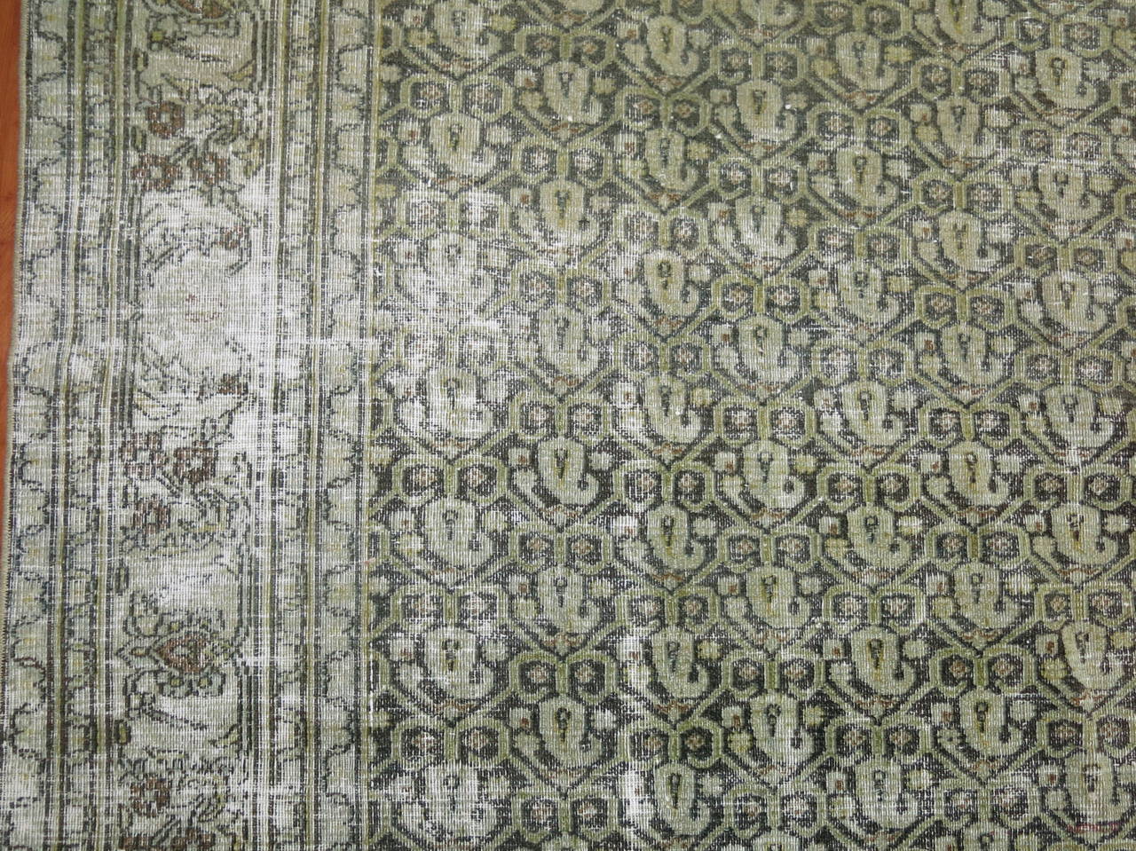 Distressed Antique Persian Gallery Rug 3