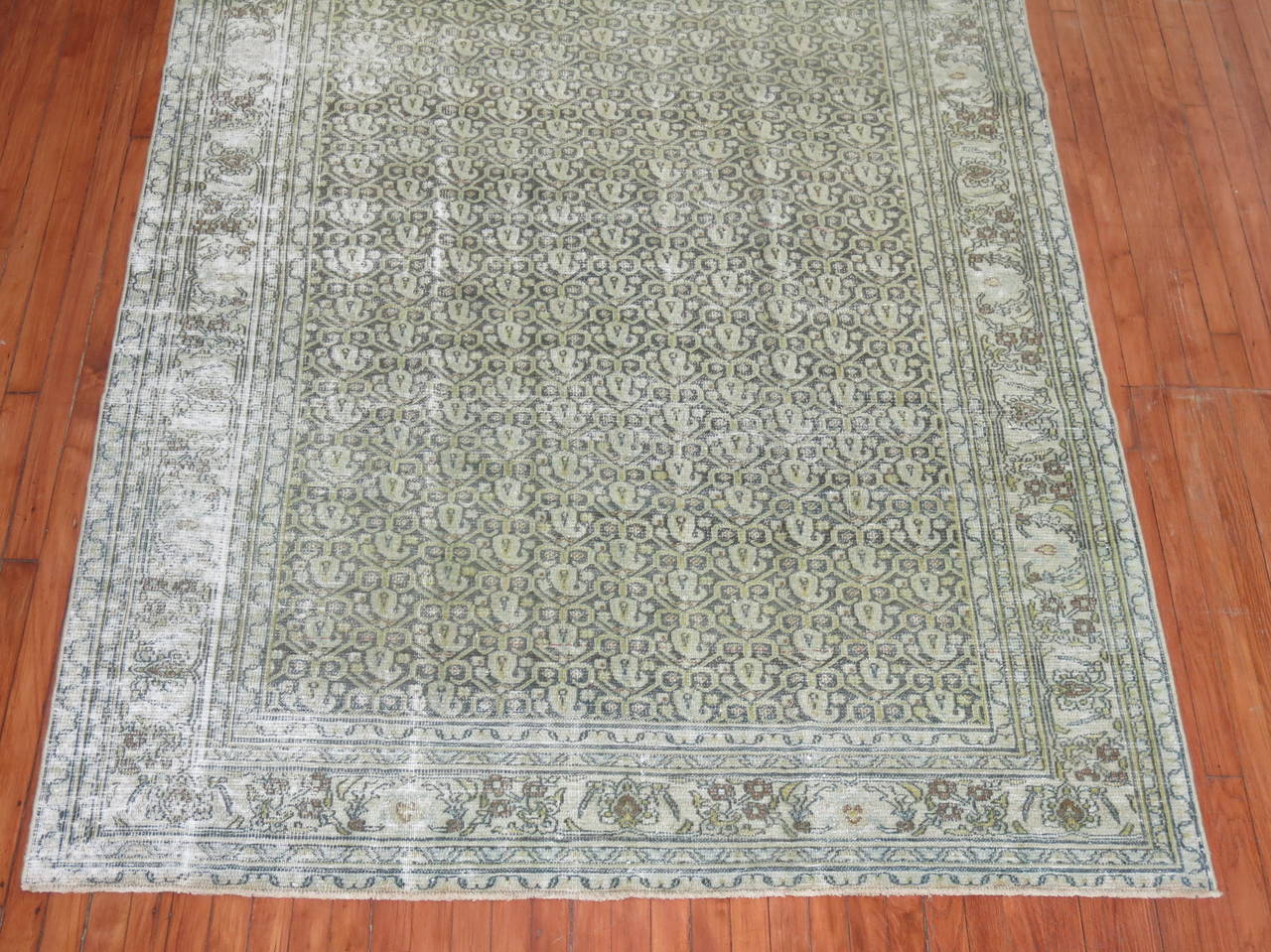 A beautifully distressed early 20th century gallery rug.