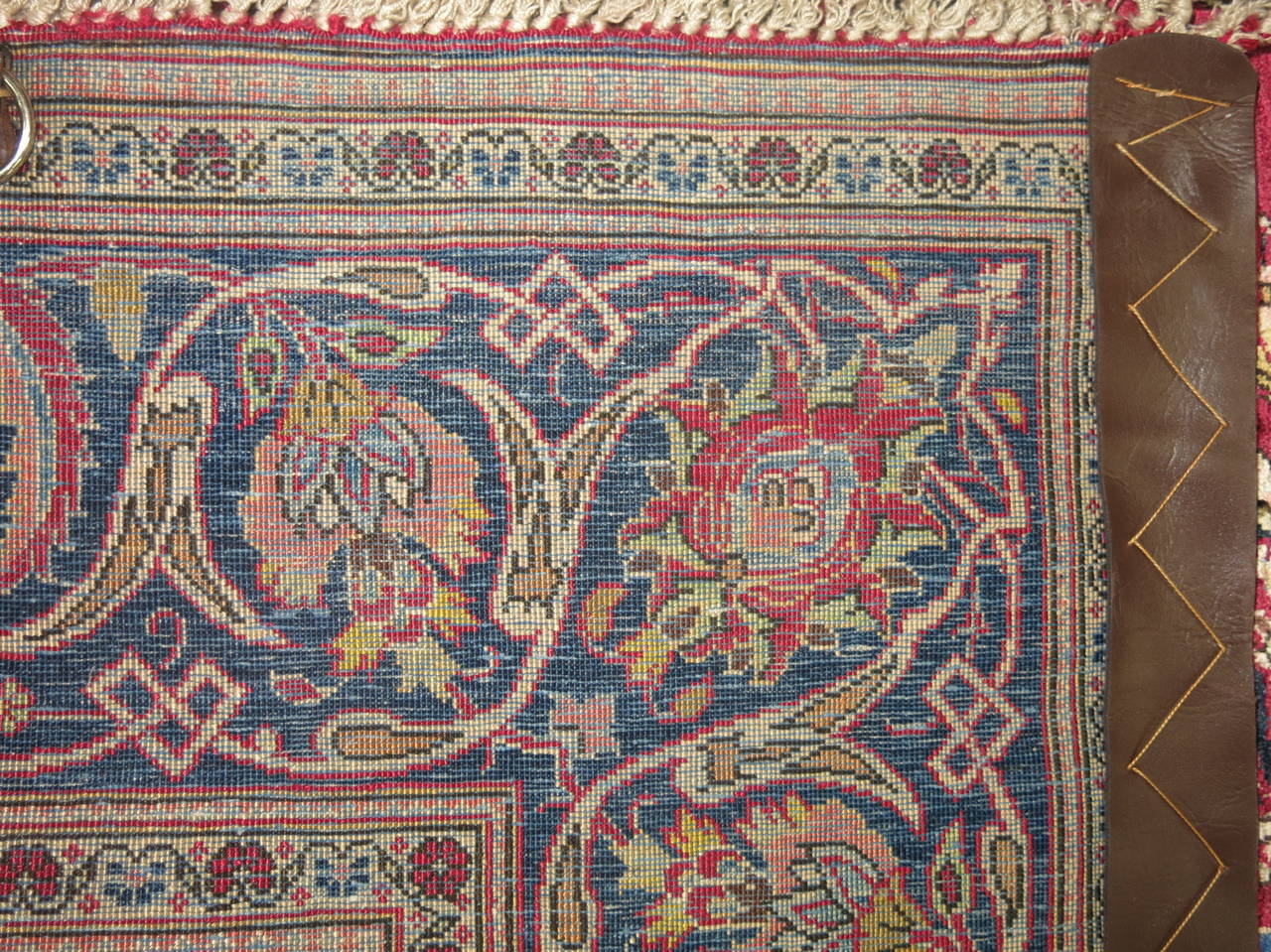 Antique Persian Silk Area Rug For Sale 1