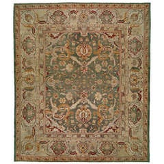 Antique Indian Agra Rug 8