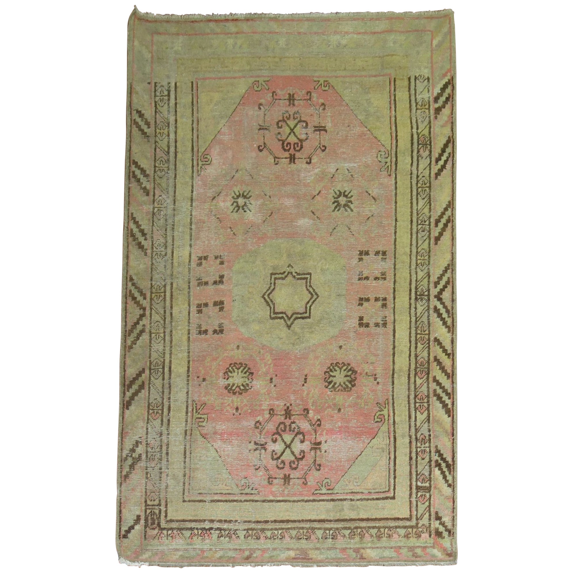 Pink Antique Khotan Rug