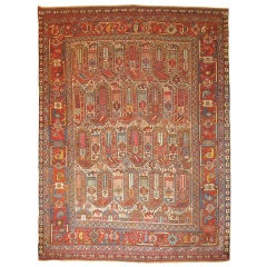 Antique Shiraz Khamseh Rug 9