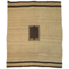 Vintage Angora Kilim Blanket