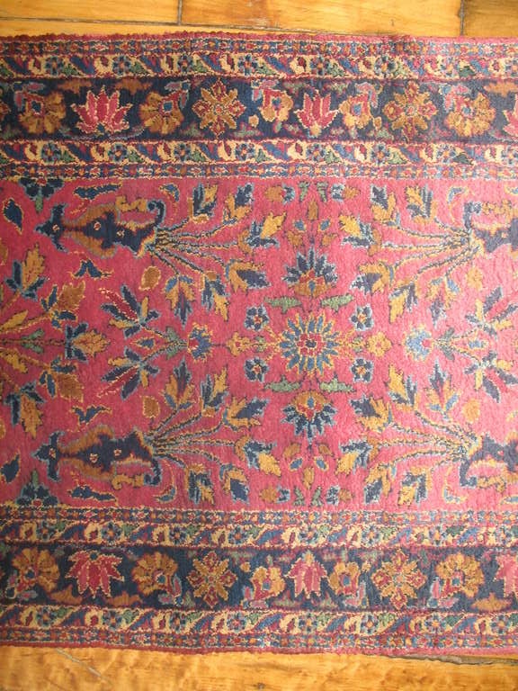 Tissé à la main Magnifique et magnifique tapis persan Kashan en soie en vente