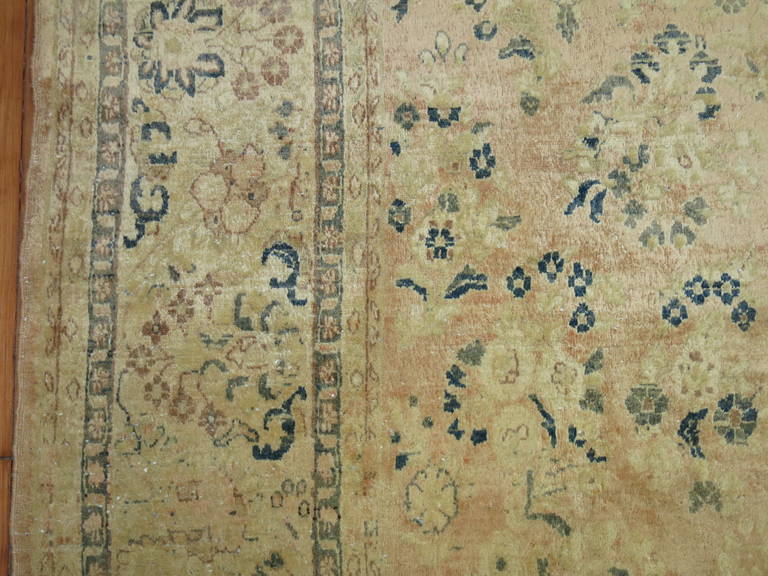 Wool Persian Floral Rug For Sale