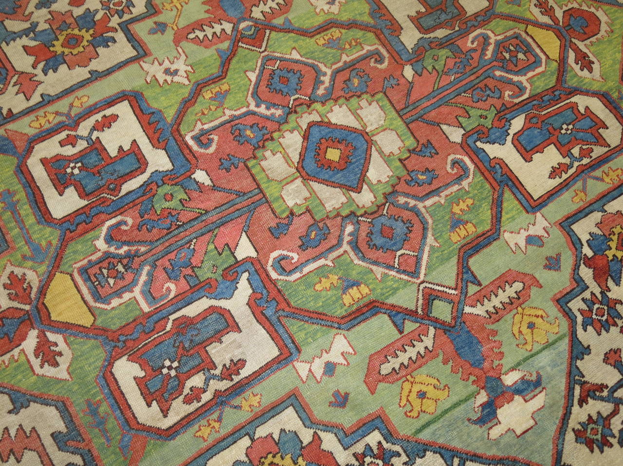 Antique Serapi Heriz Carpet For Sale 2