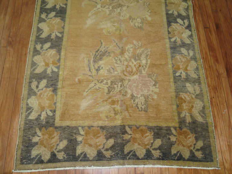 Mid-20th Century Russian Floral Karabagh Rug