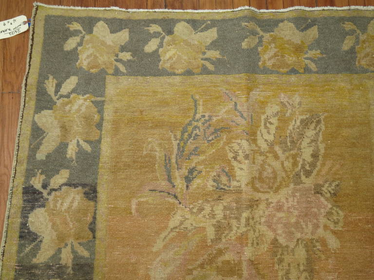 Romantic Russian Floral Karabagh Rug