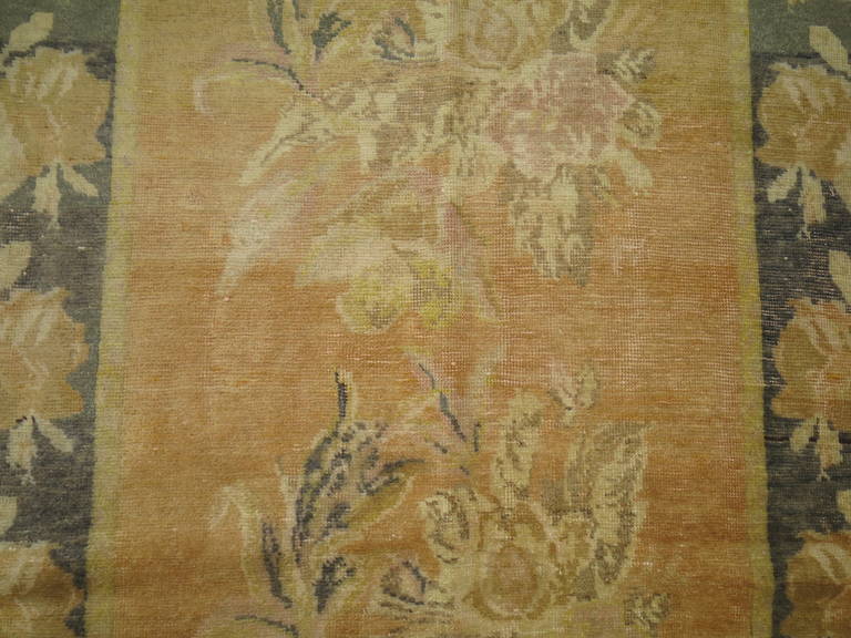 Hand-Woven Russian Floral Karabagh Rug