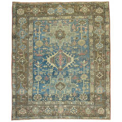 Blue Persian Heriz Karadja Rug