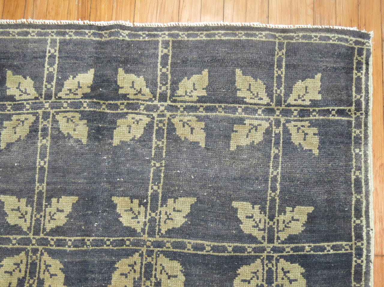 Black Forest Vintage Turkish Konya Carpet