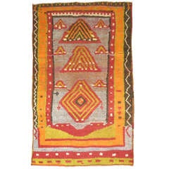 Vintage Turkish Tulu Rug 7