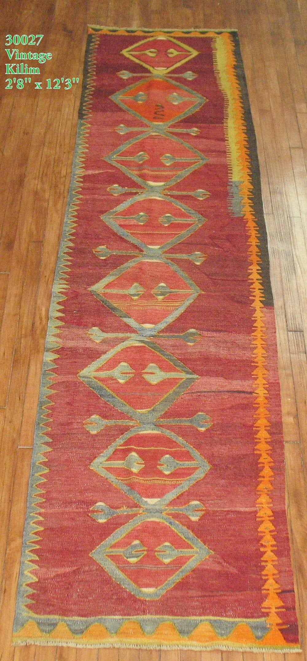 20th Century Set of Kilim Runners Woven in Turkey