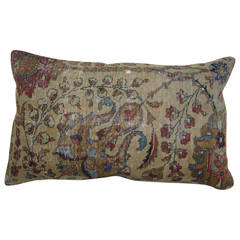 Lumbar Pillow from Persian Tabriz Rug