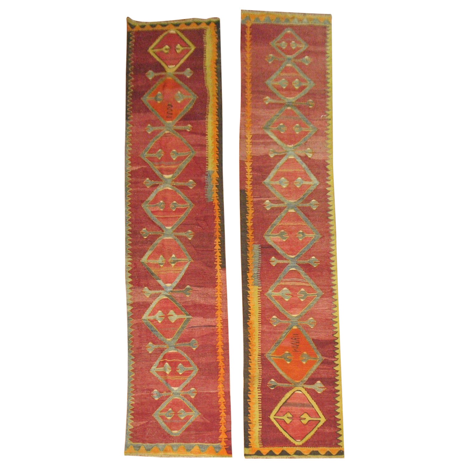 Set of Kilim Runners Woven in Turkey