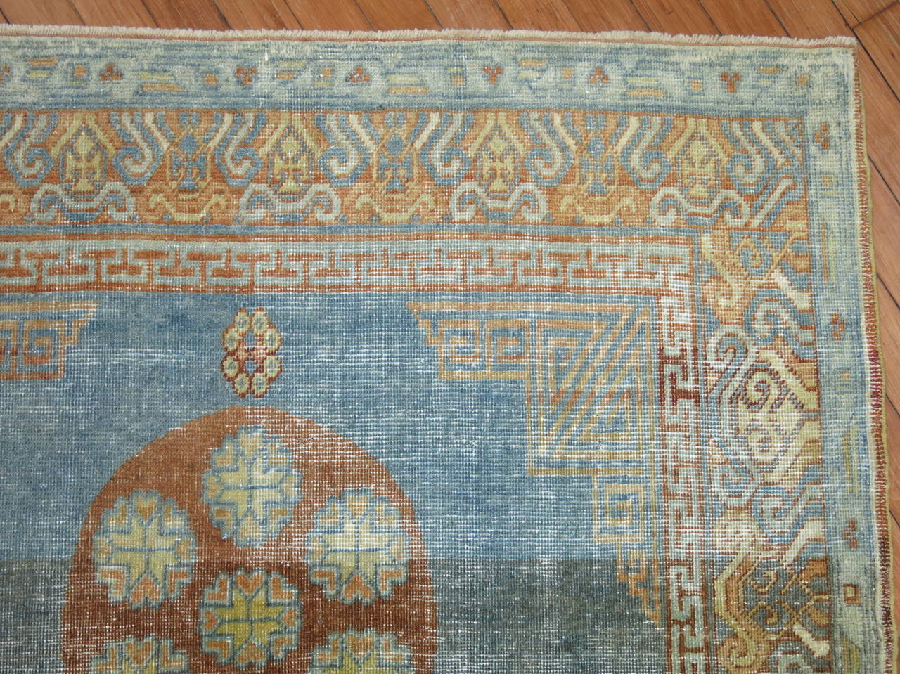 19th Century Blue Antique Khotan Rug