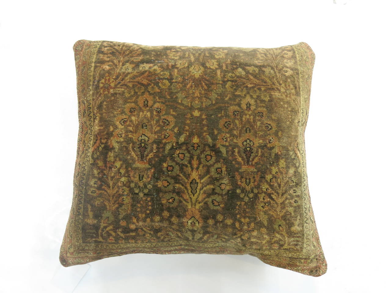 Silk and Wool Antique Persian Pillows at 1stDibs